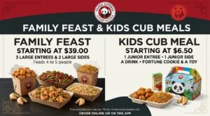 Panda Express Family Feast and Kids Meal Prices