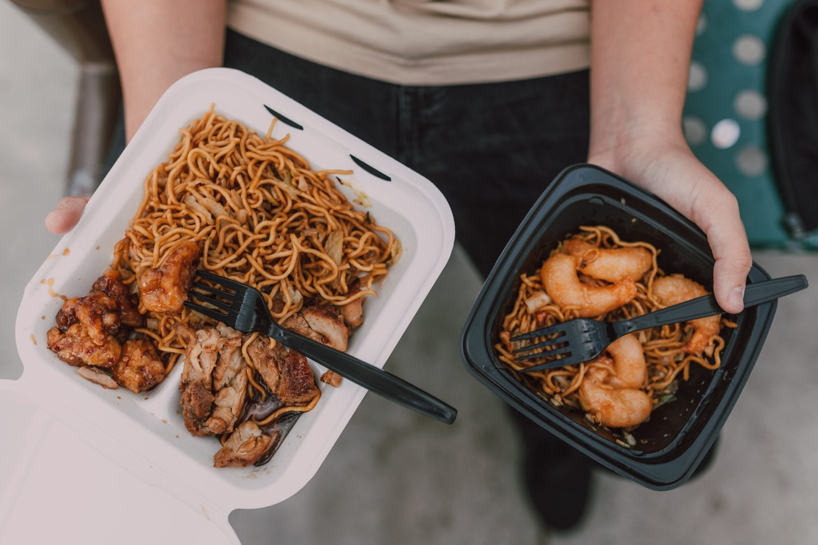 Panda Express secret menu combo with orange chicken and noodles